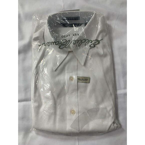Eddie Bauer Mens Small White Stretch Fit Wrinkle-Resistant Button Up Shirt - Picture 1 of 6